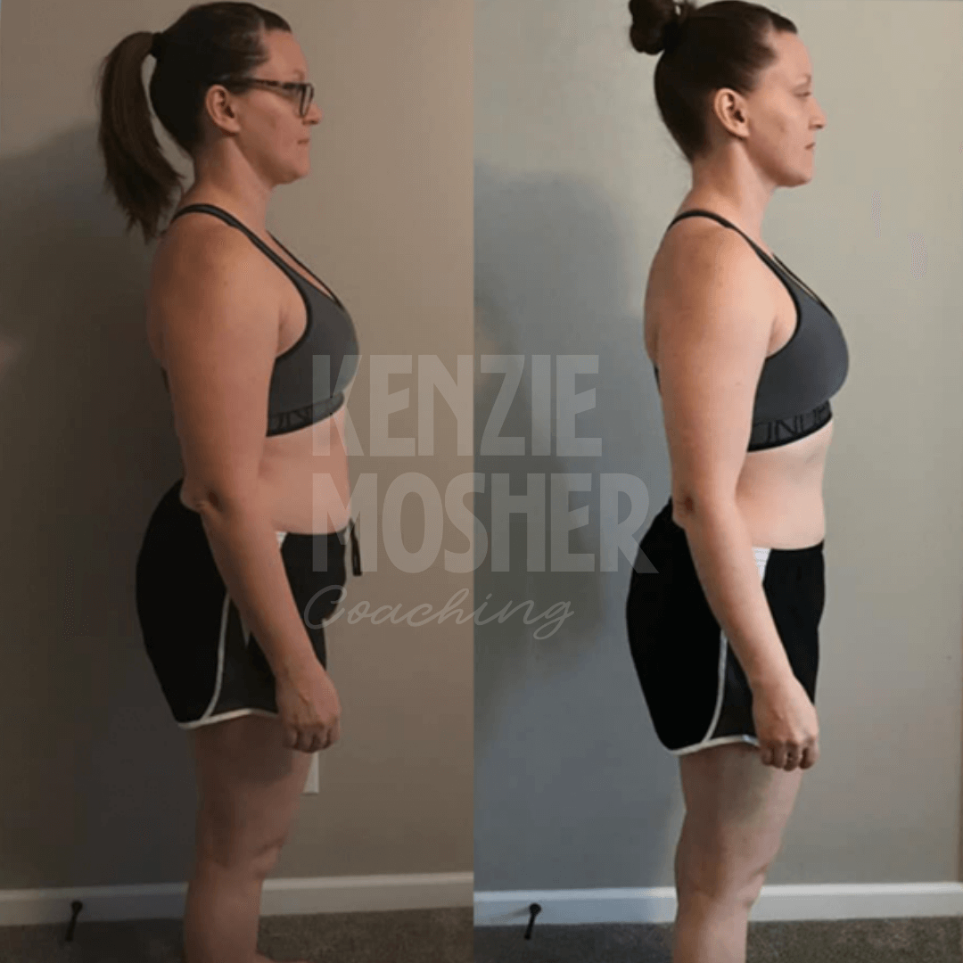 Real-life fat loss results achieved through root-cause functional nutrition and lifestyle coaching.
