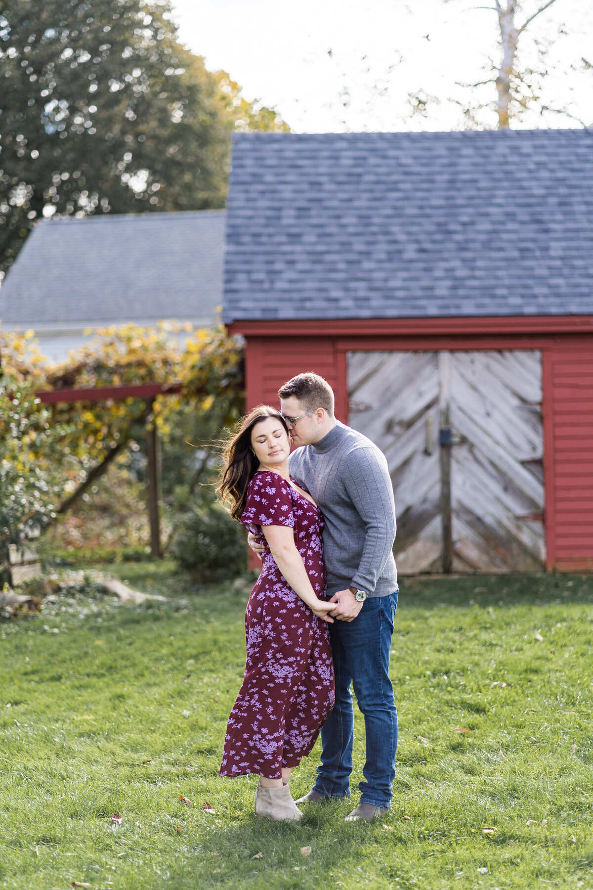 Eternal Love: A captivating moment frozen in time, beautifully captured by Danielle Littles Photography in enchanting engagement photos, radiating joy and anticipation.
