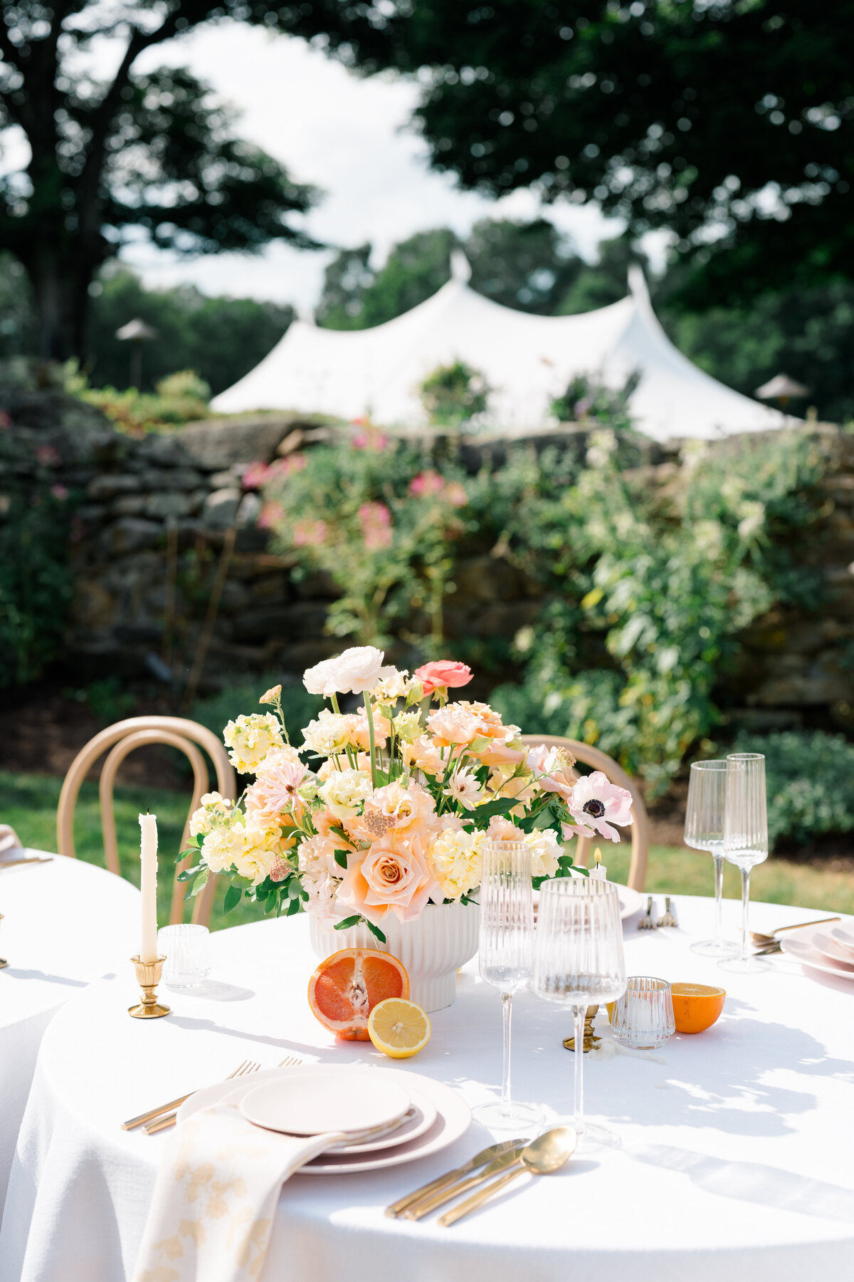 bright-citrus-wedding-florals-at-smith-farms-garden
