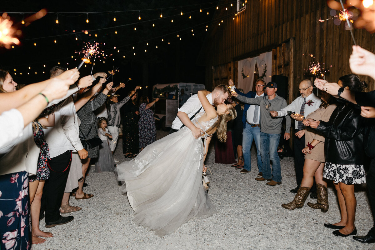 sparkler exit photo
