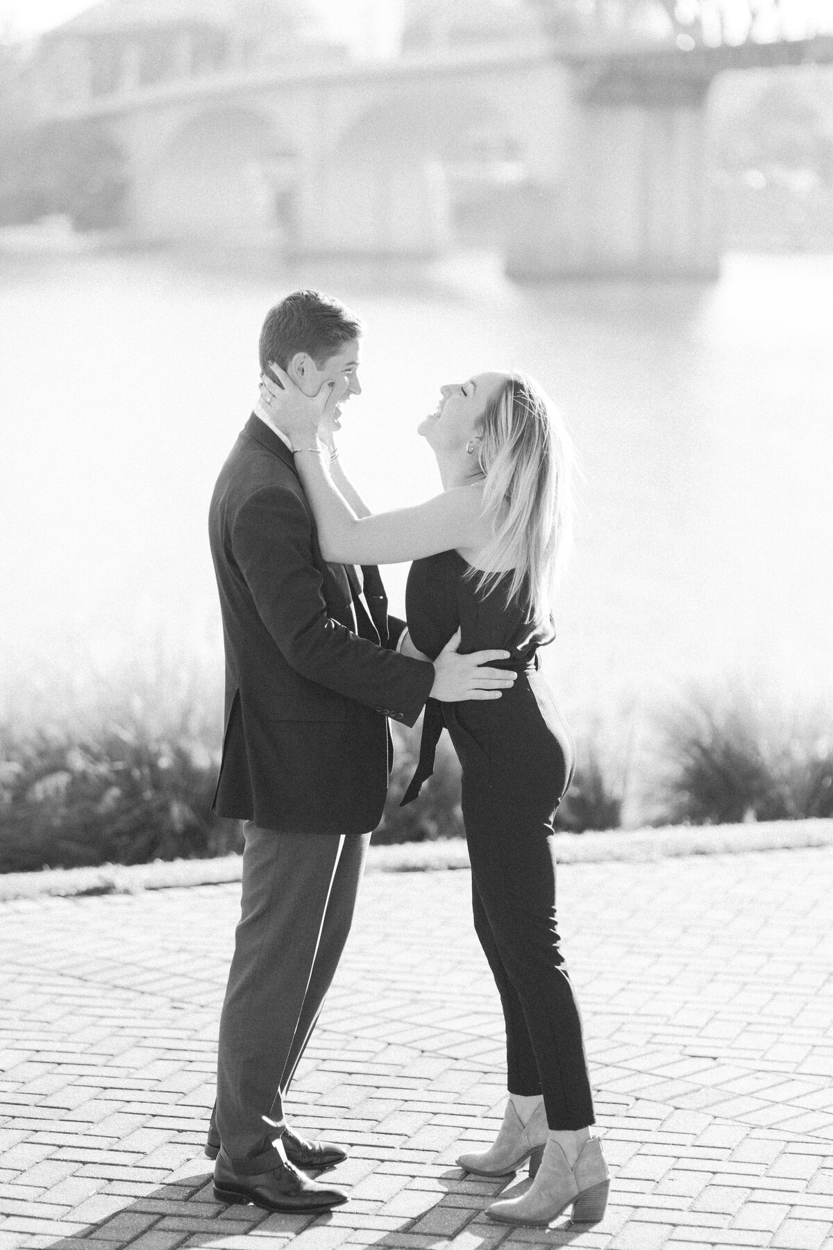 Wesley and Ellie Proposal - Coolidge Park, Chattanooga Tennessee - World Wide Engagement Photographer - Alaina René Photography-62