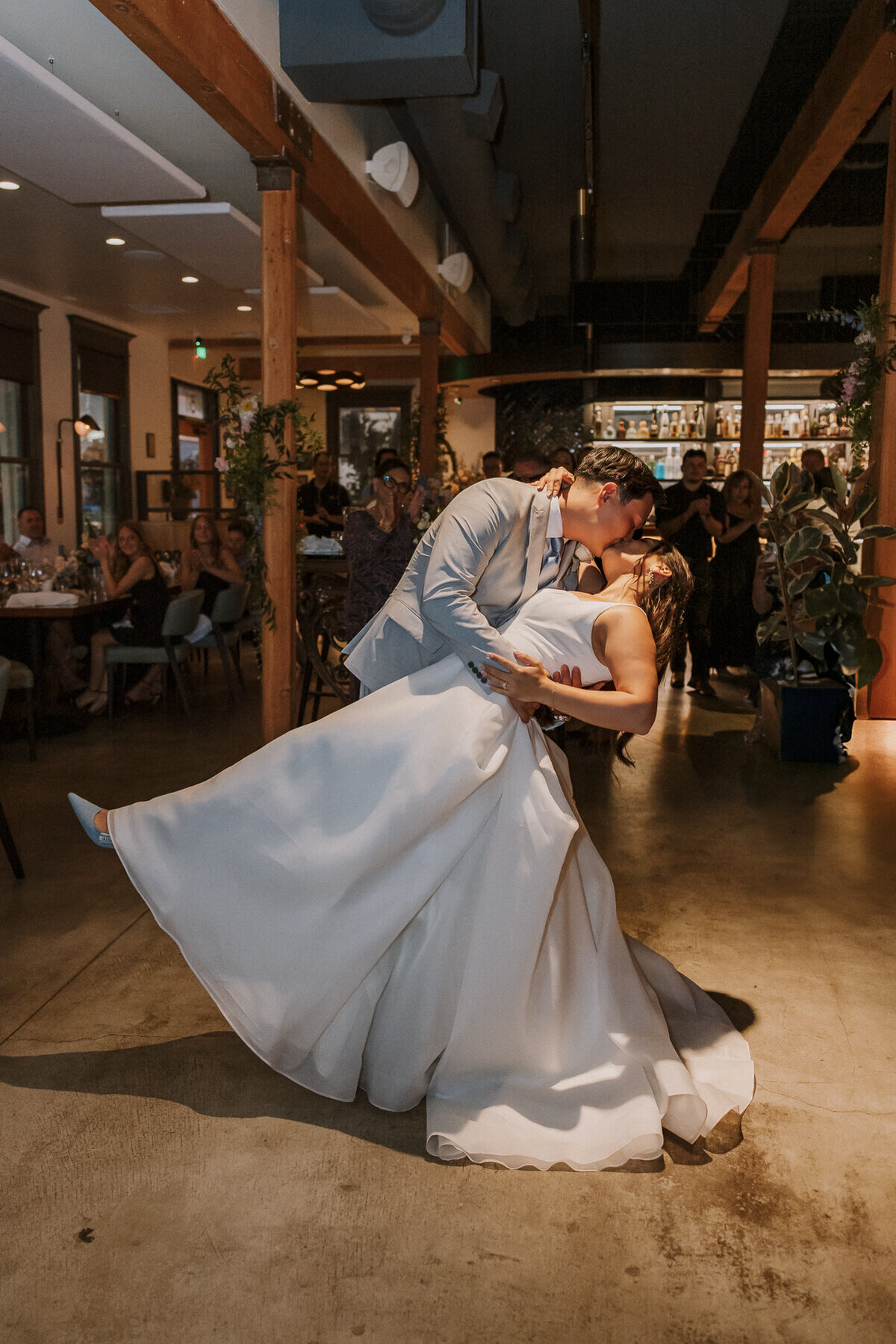 Trani's dockside wedding reception
