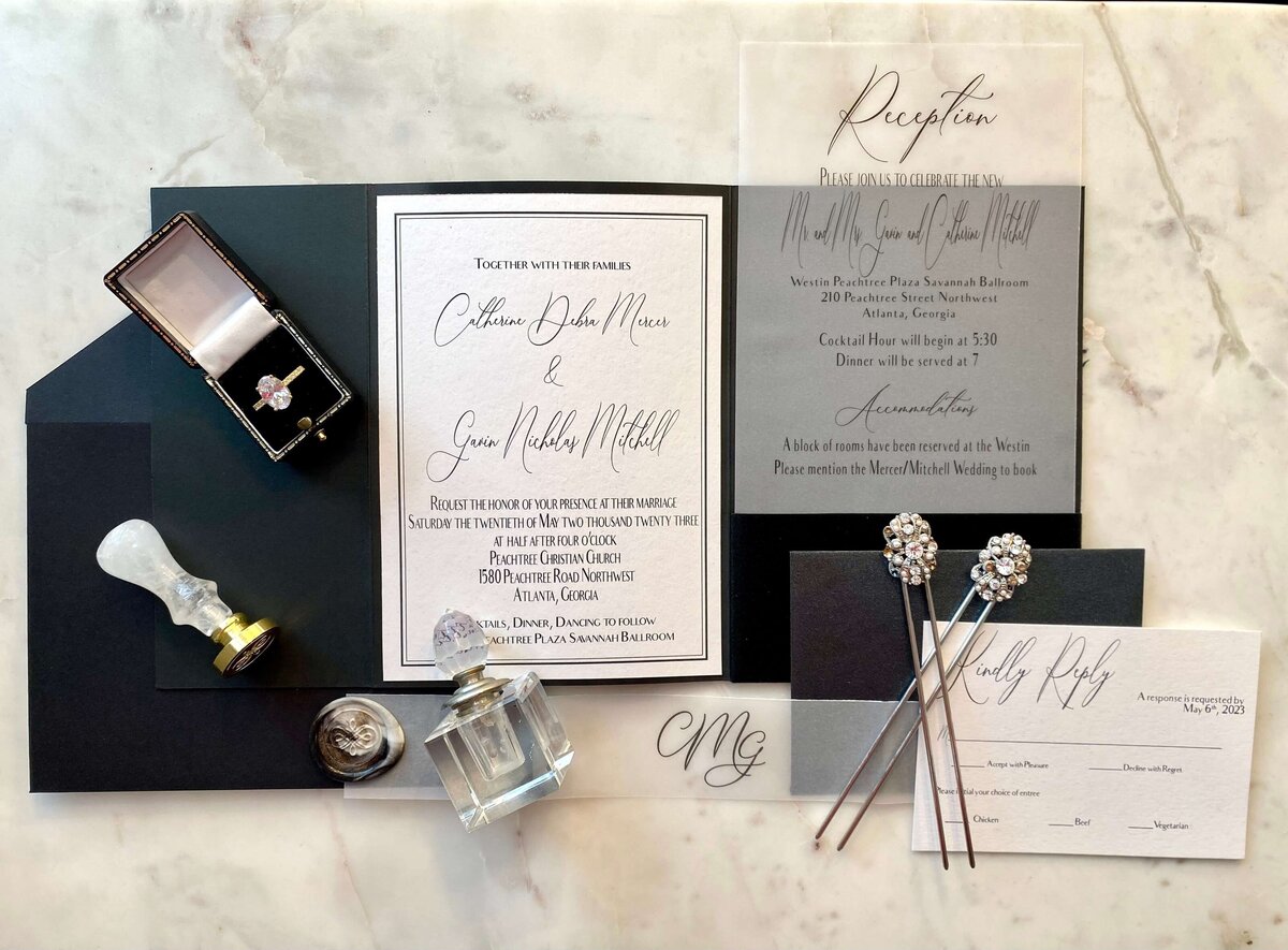 black-and-white-wedding-vellum