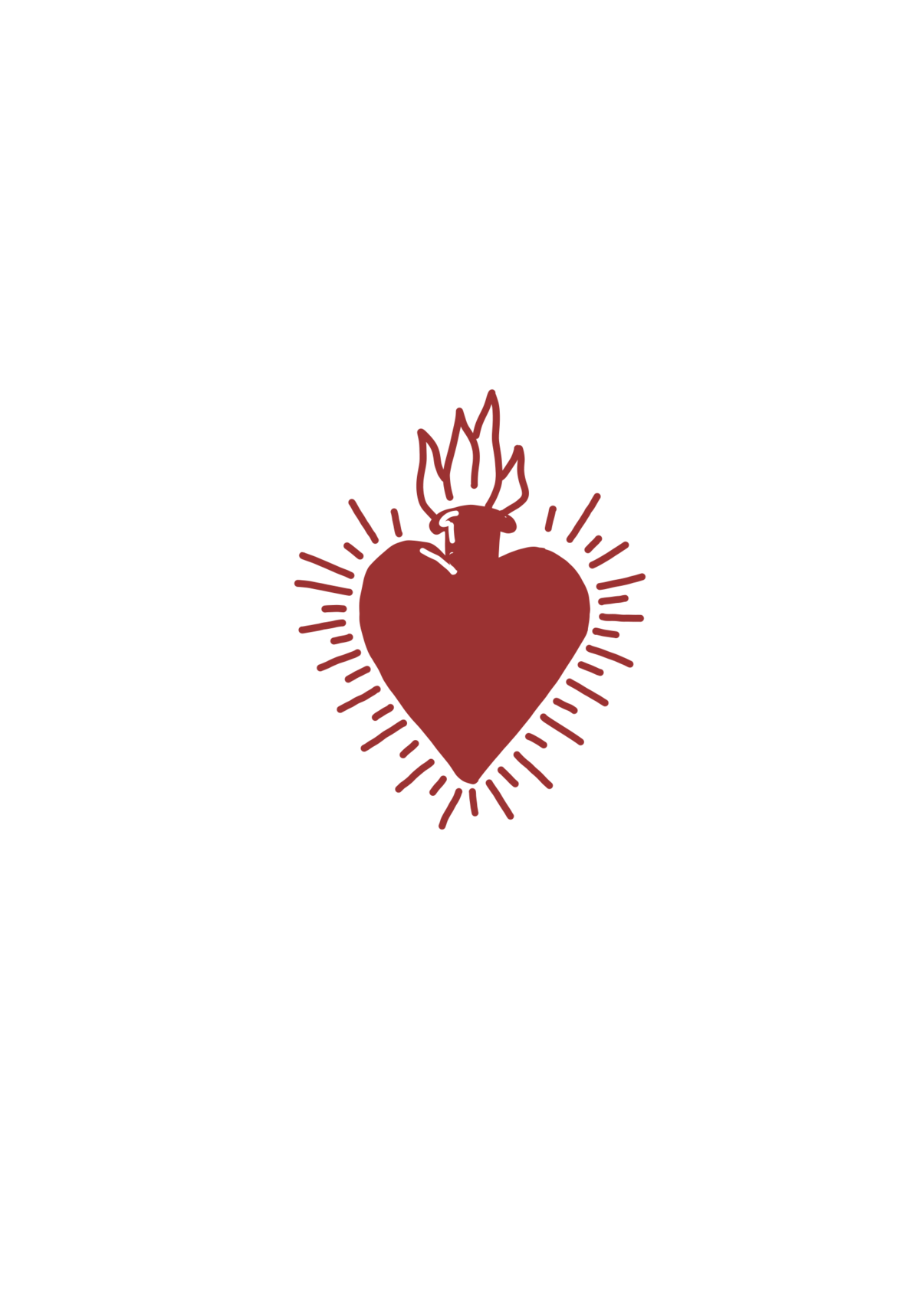 sacred heart red