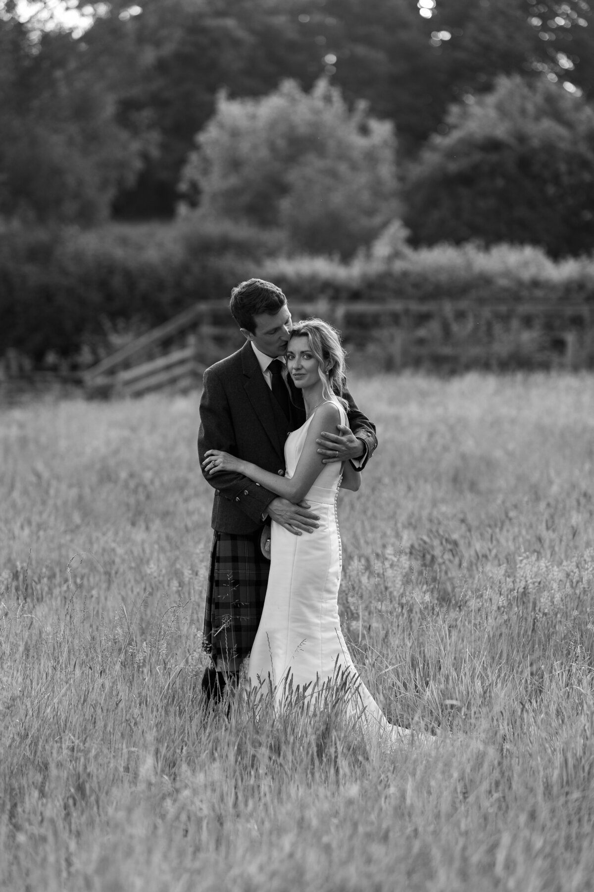 Golden hour editorial wedding photography at Devon marquee wedding