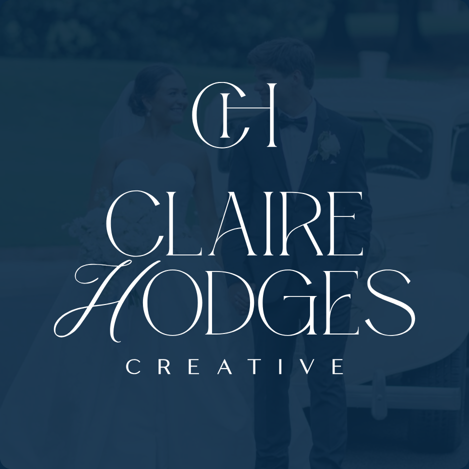 Brand Design for Photographer and Videographer on blue background