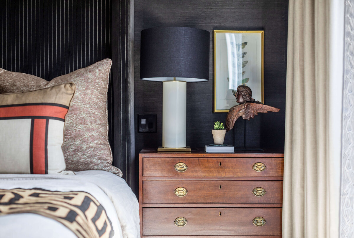 Amelia Island Colorful Condo Primary Bedroom Bed