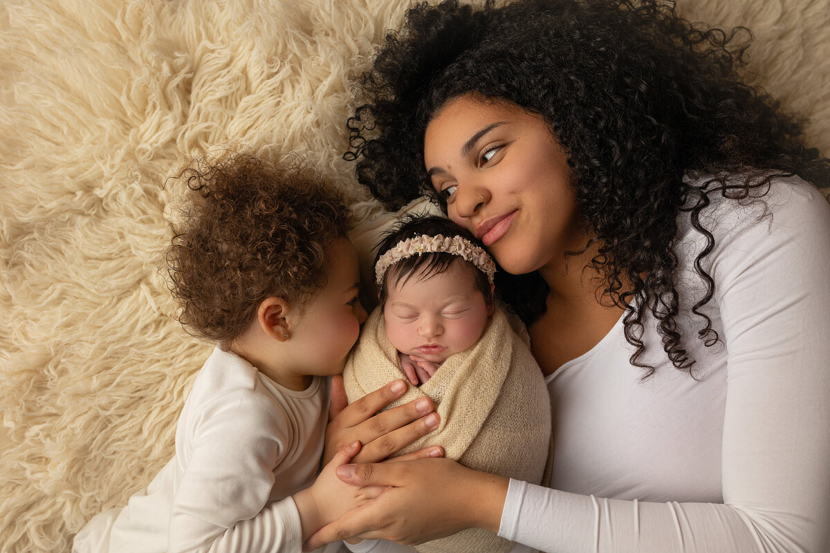 Mom and her daughters