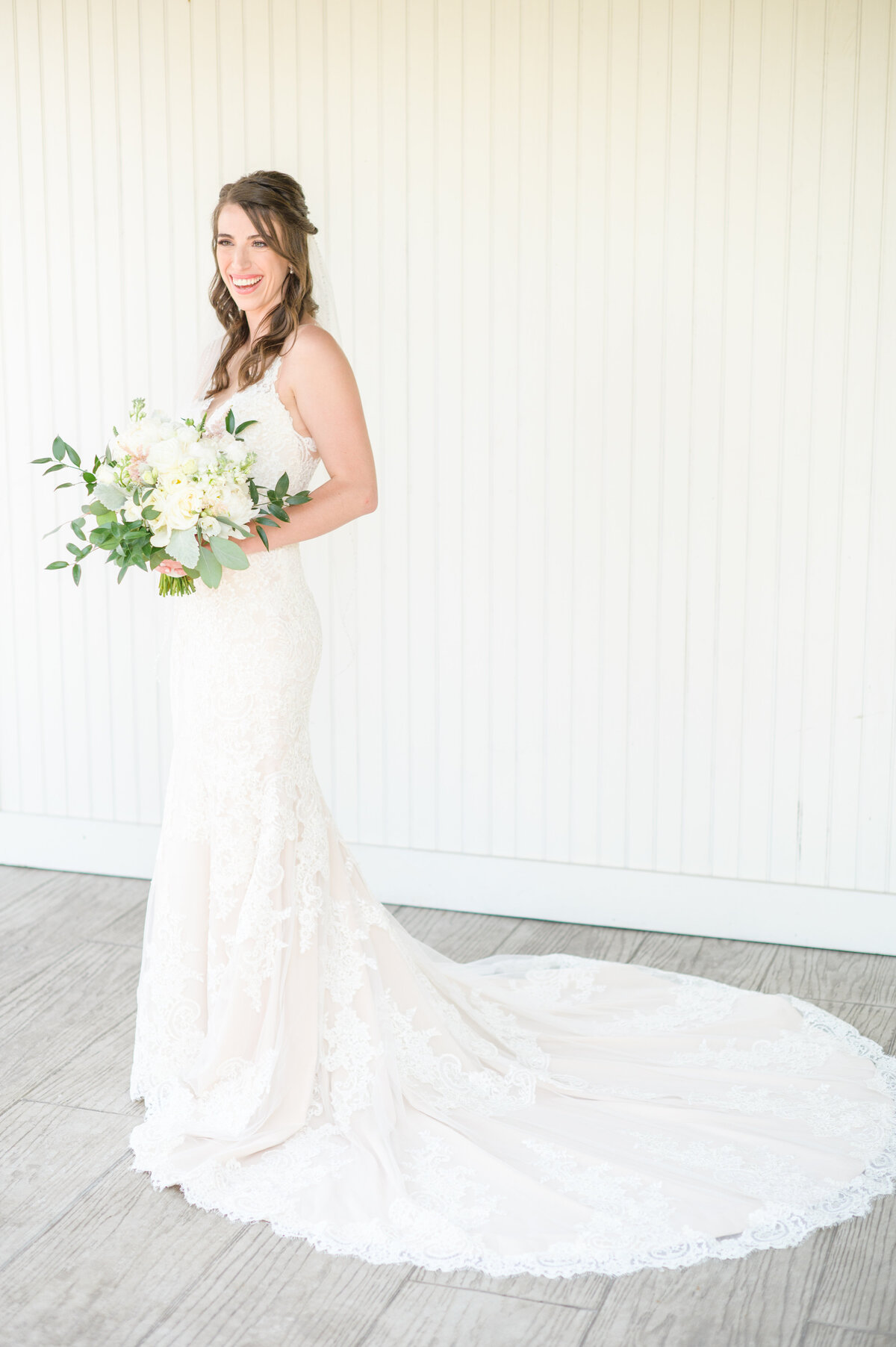 Dusty Blue and Cream Wedding Day at Chesapeake Bay Beach Club