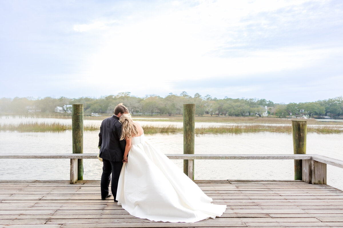 Elizabeth + Erik  Sunset Dock Portraits-30