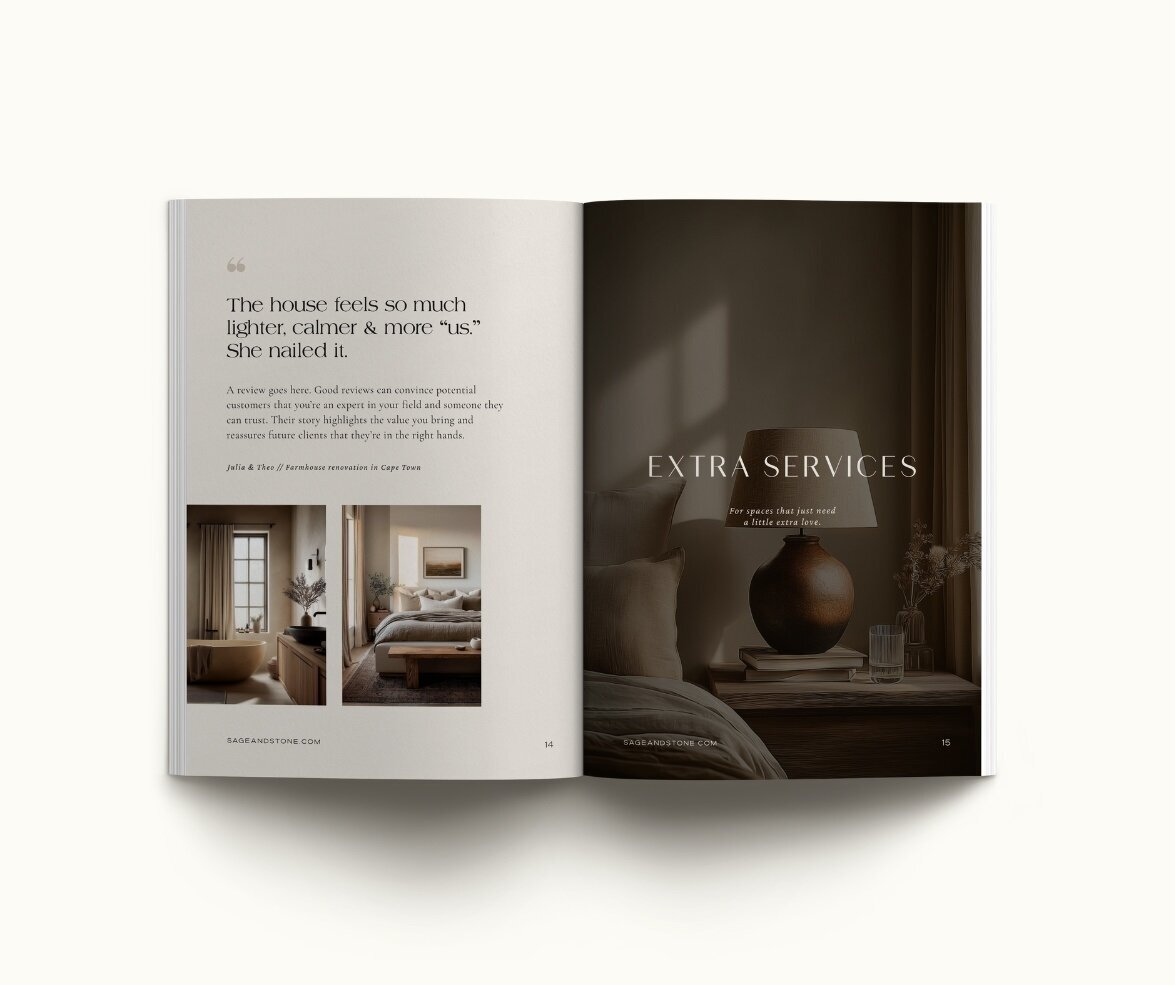 Interior designer pricing guide template Sage & Stone 10