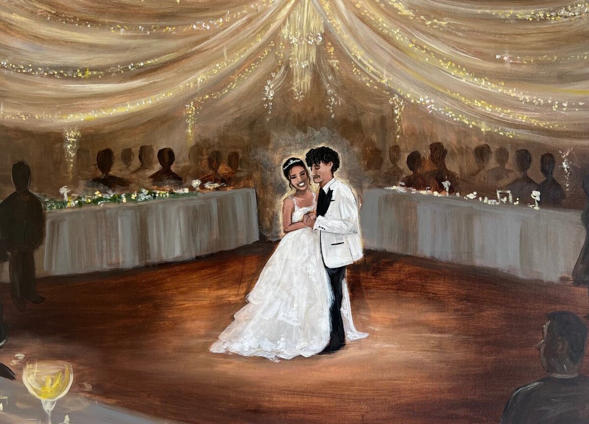 First Dance Live Wedding Painting