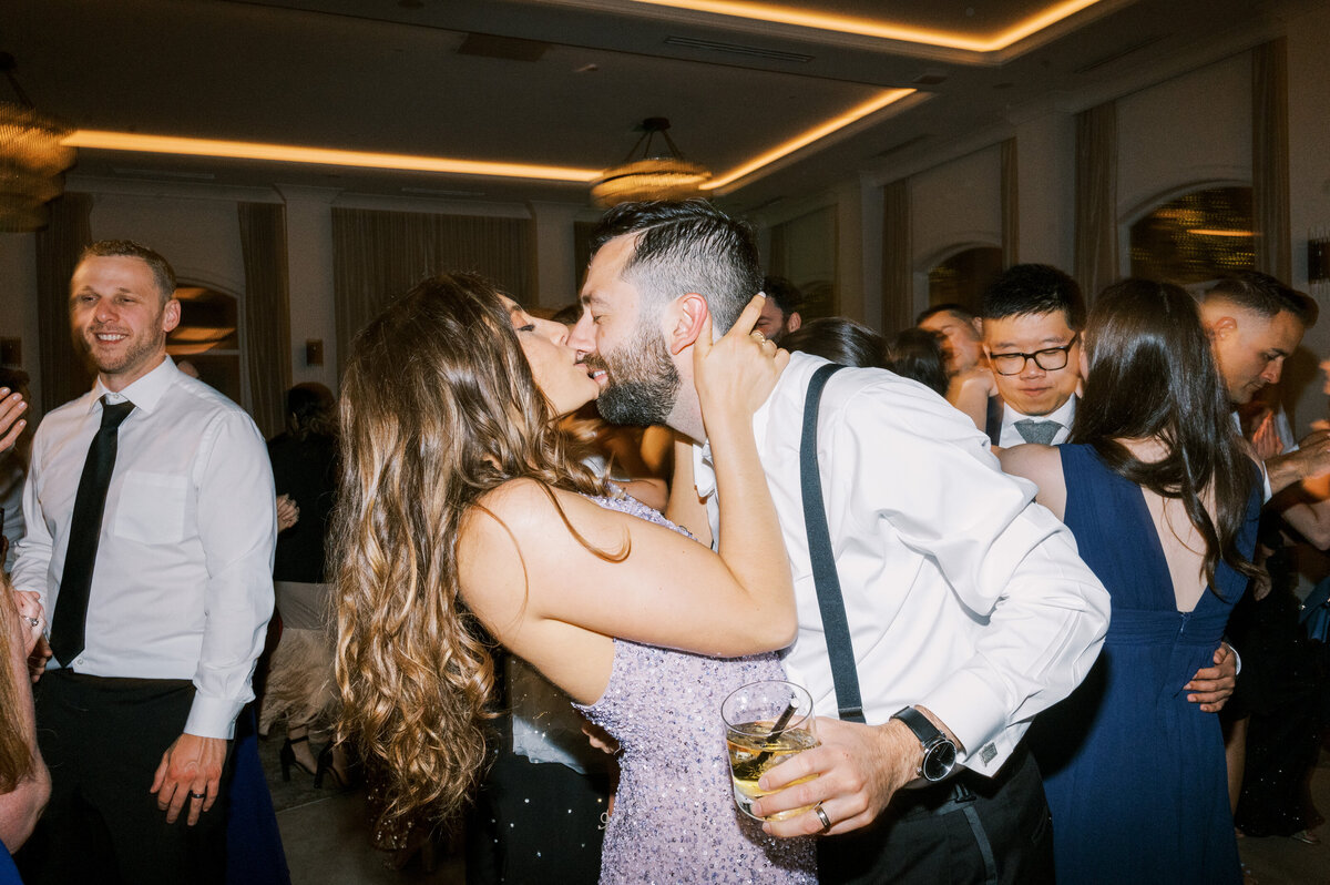 Modern ballroom wedding dancing at Chateau Grande.

