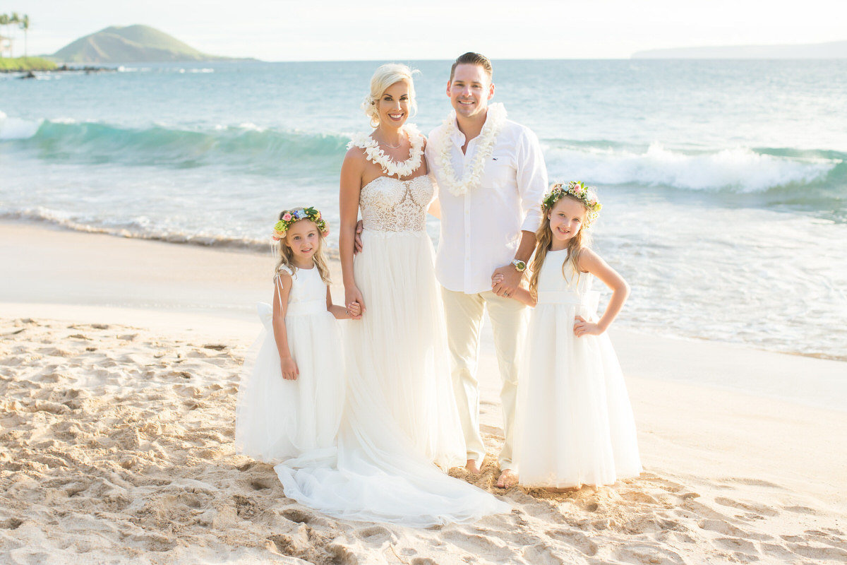 Vow renewal in Hawaii on the island of Maui.