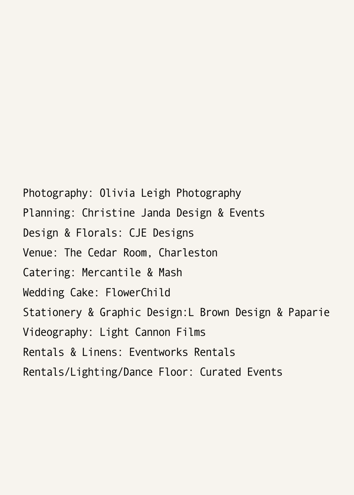 CJE Website - Vendor credit slides