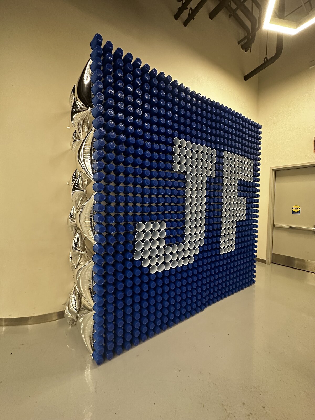 Custom Bat Mitzvah installation by The Works Collective | immersive event design at Sofi Stadium.
