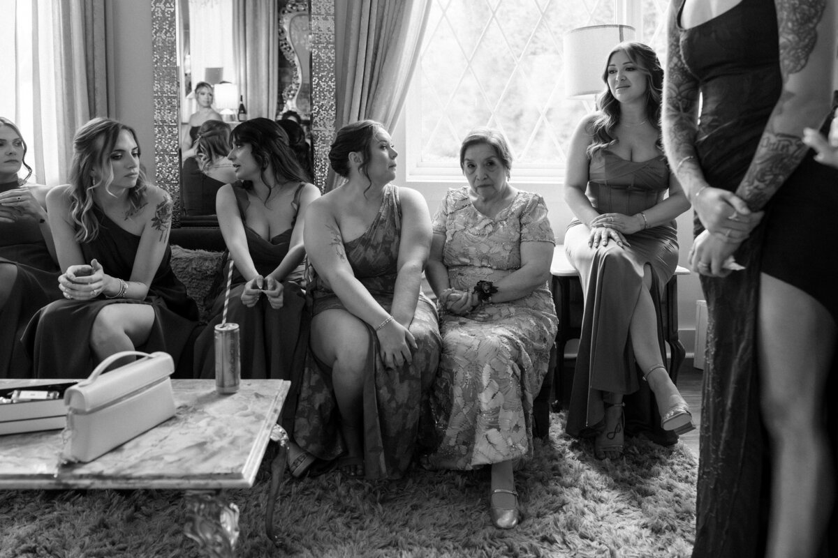 grandmother-of-the-bride-and-bridesmaids-waiting-wedding