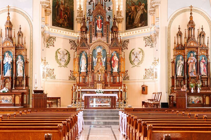 Wedding at St. Boniface with Reception at ECC186
