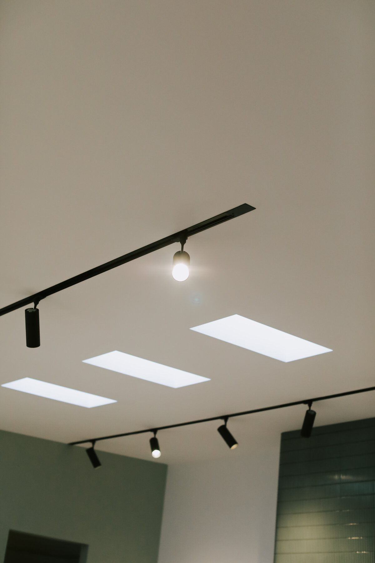 Electrician installed light strip  new home