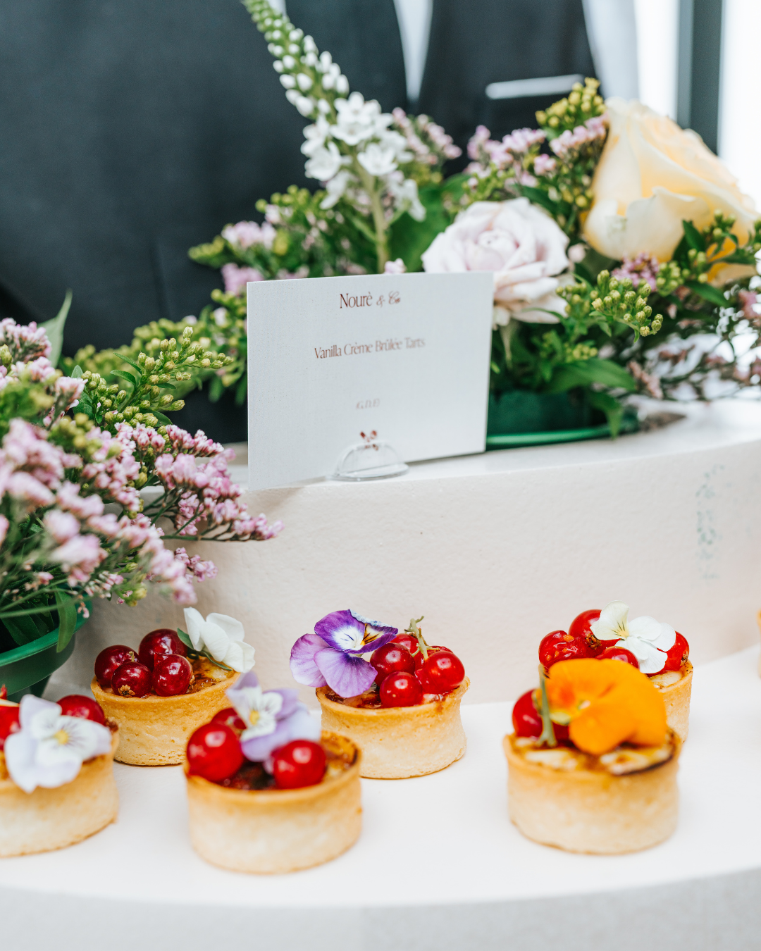 Event food styling and catering setup in London by Nouré & Co
