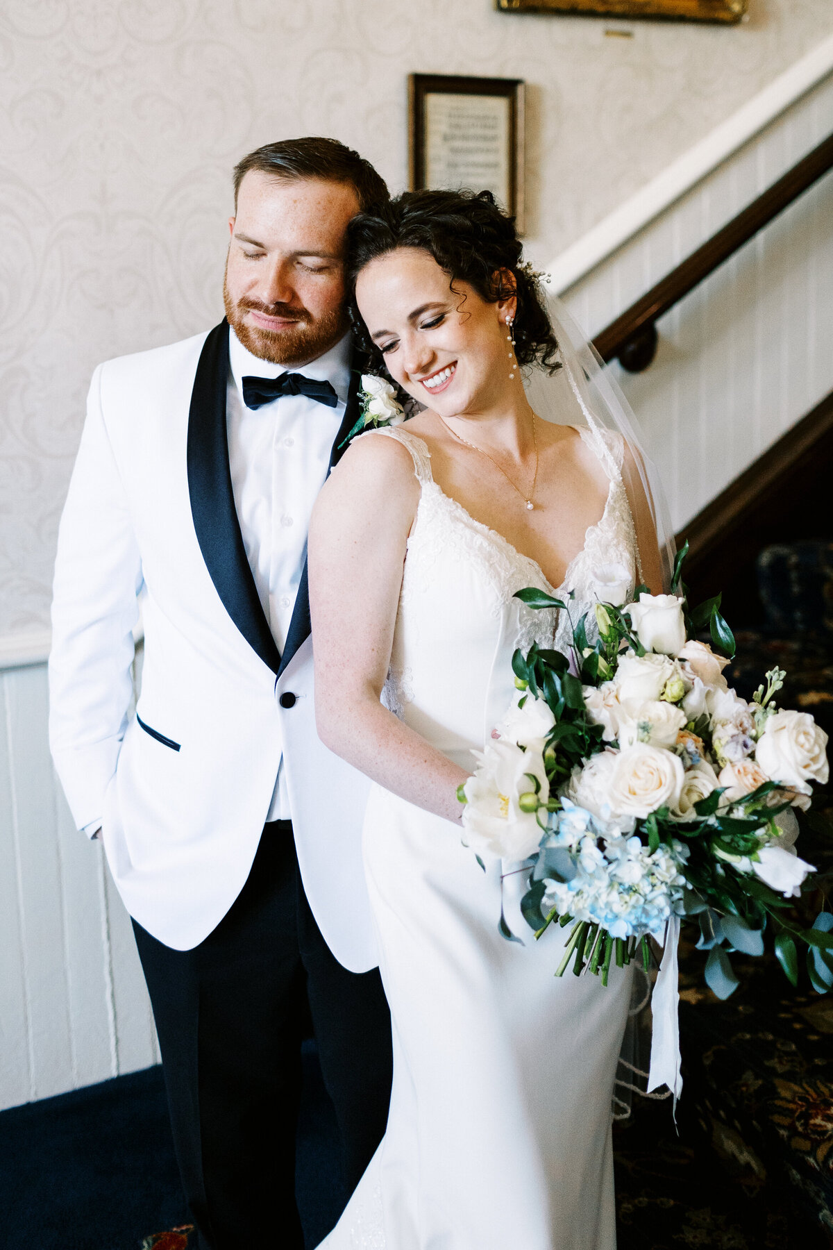 bride and groom in the moment