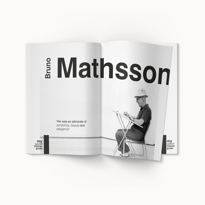magazine ontwerp met Scandinavische look
