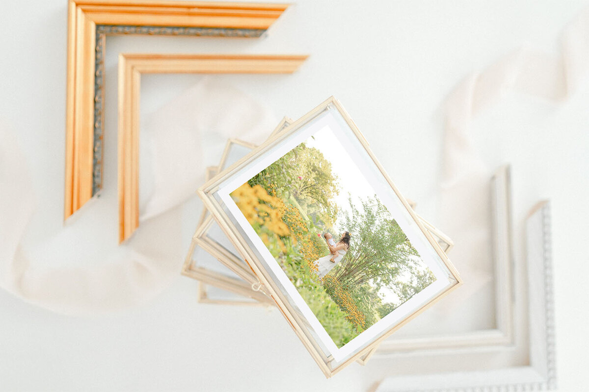 printed mom and son photo