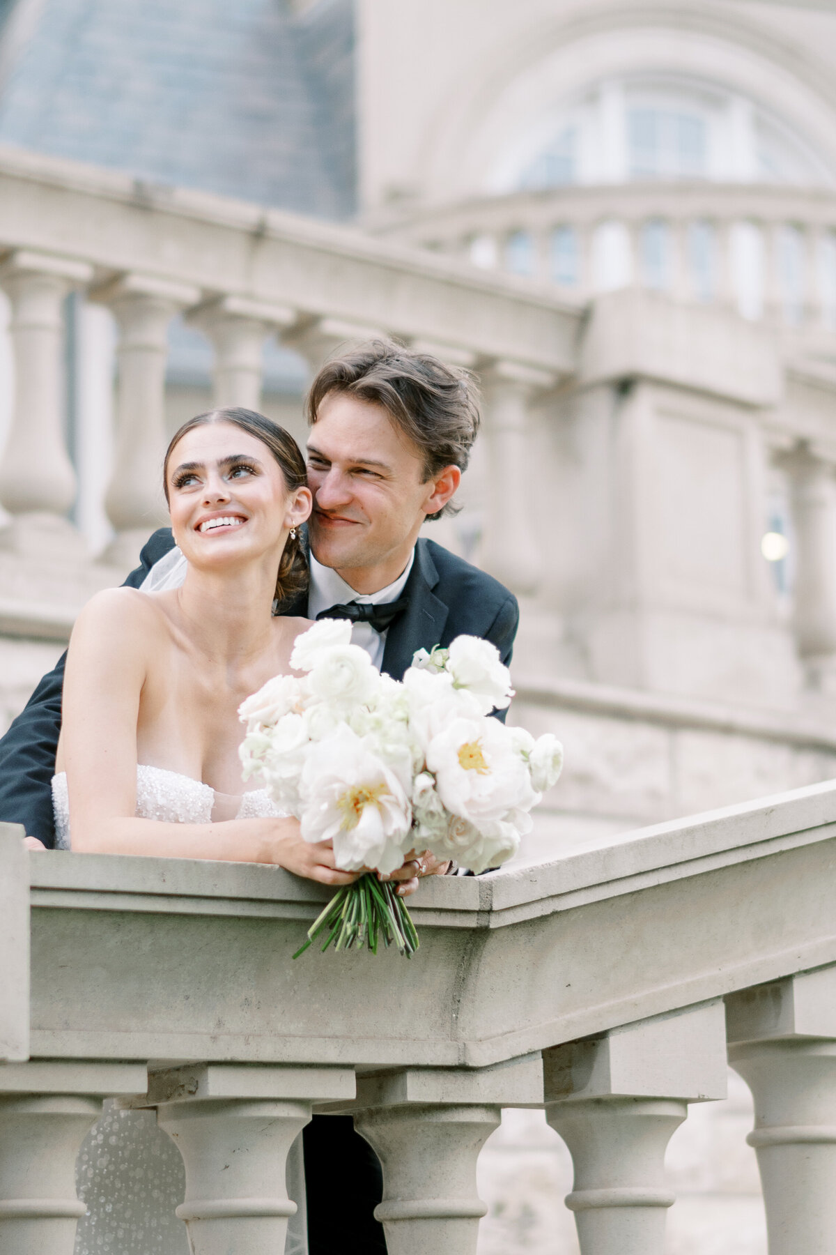 The Olana_Texas_Spring_Wedding_Bride and Groom_Balcony_Sunset Portraits_Richmond Wedding Photographer_Kaytlyn Rei Photography