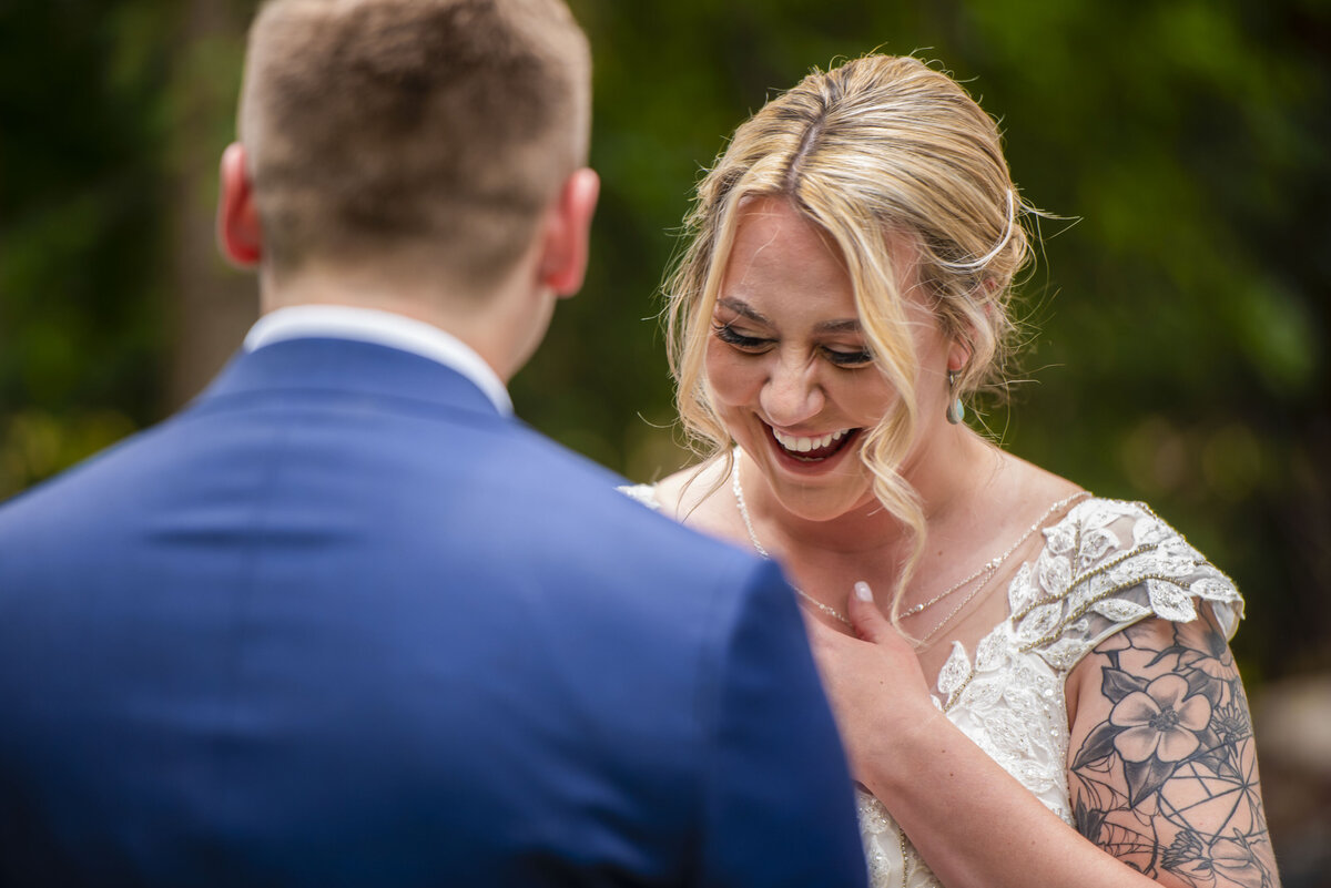 Backyard wedding with class and greenery