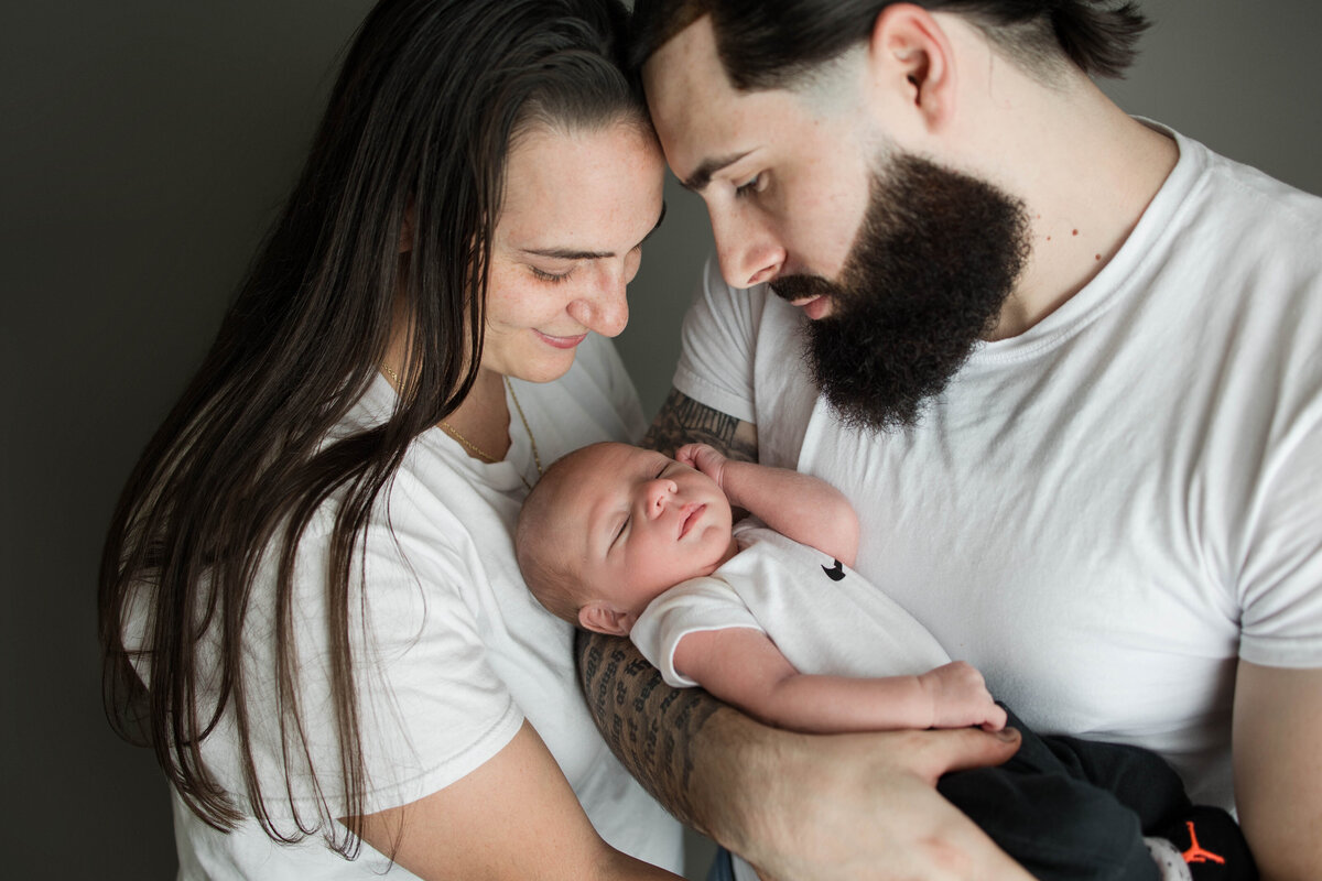 Newborn Baby Family Portrait