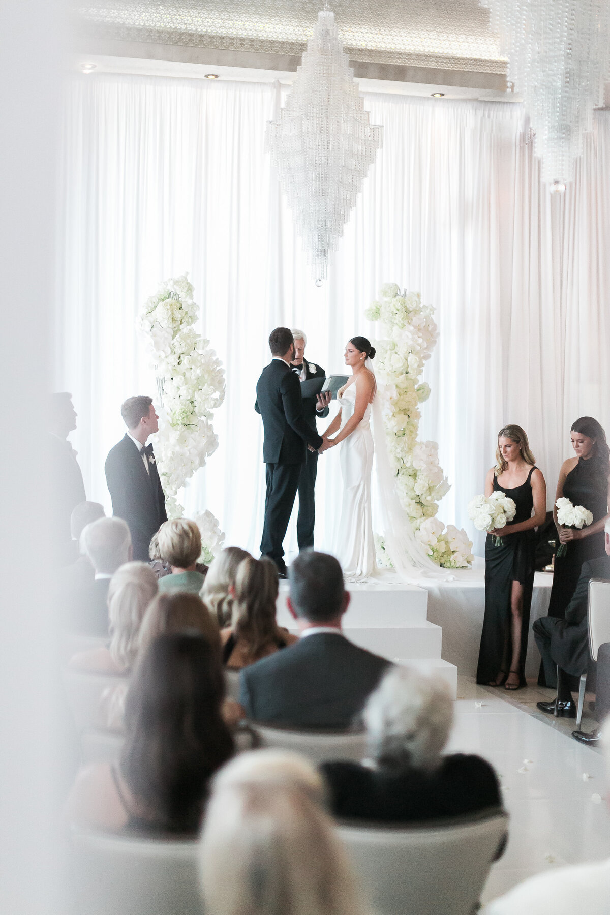 Luxe Black and White Wedding at Palms Casino Resort in Las Vegas - 28