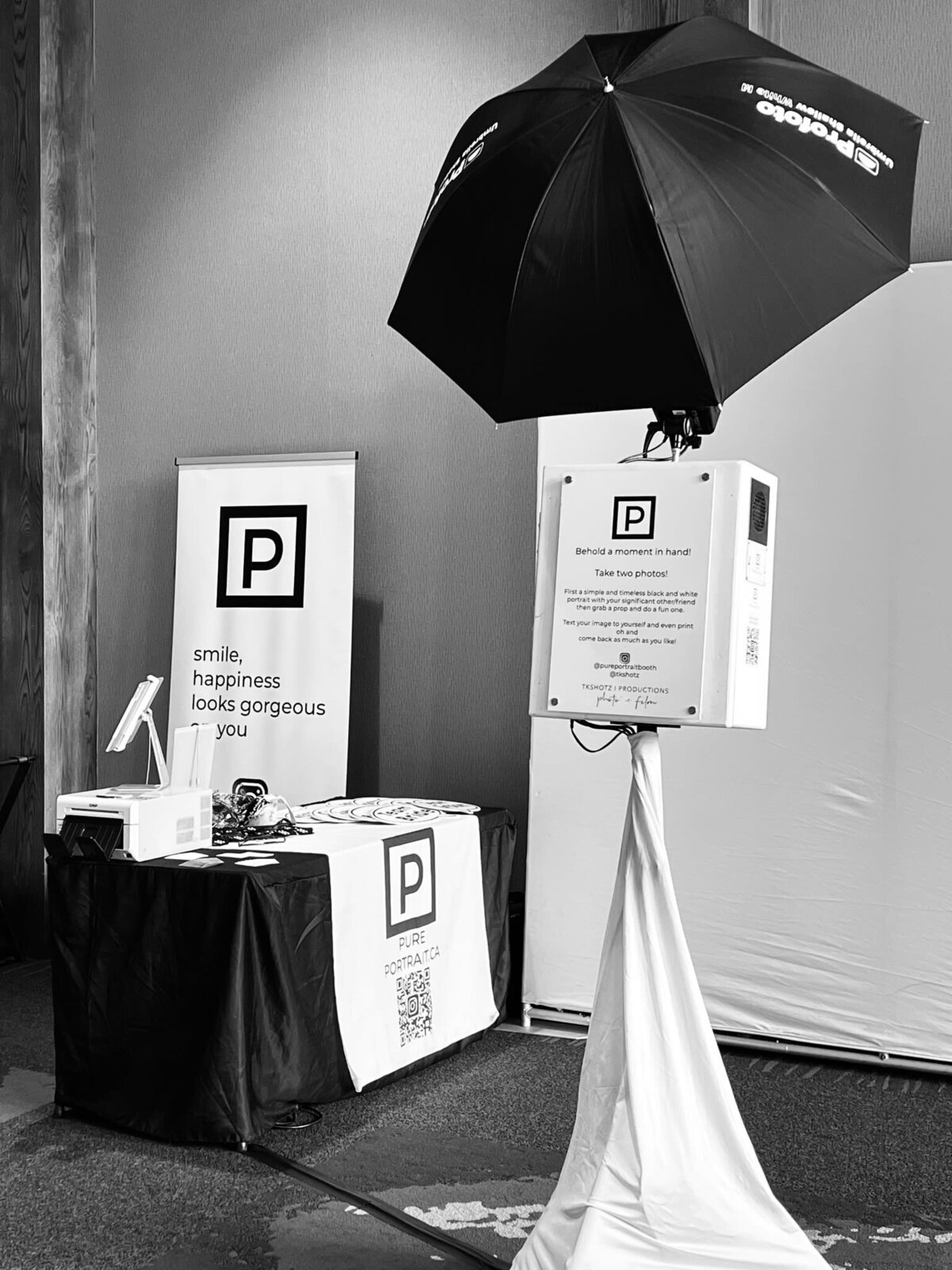 Pure Portrait Photobooth & Phone Guest Book, timeless and fun wedding rentals based in Calgary, AB. Featured on the Brontë Bride Vendor Guide.
