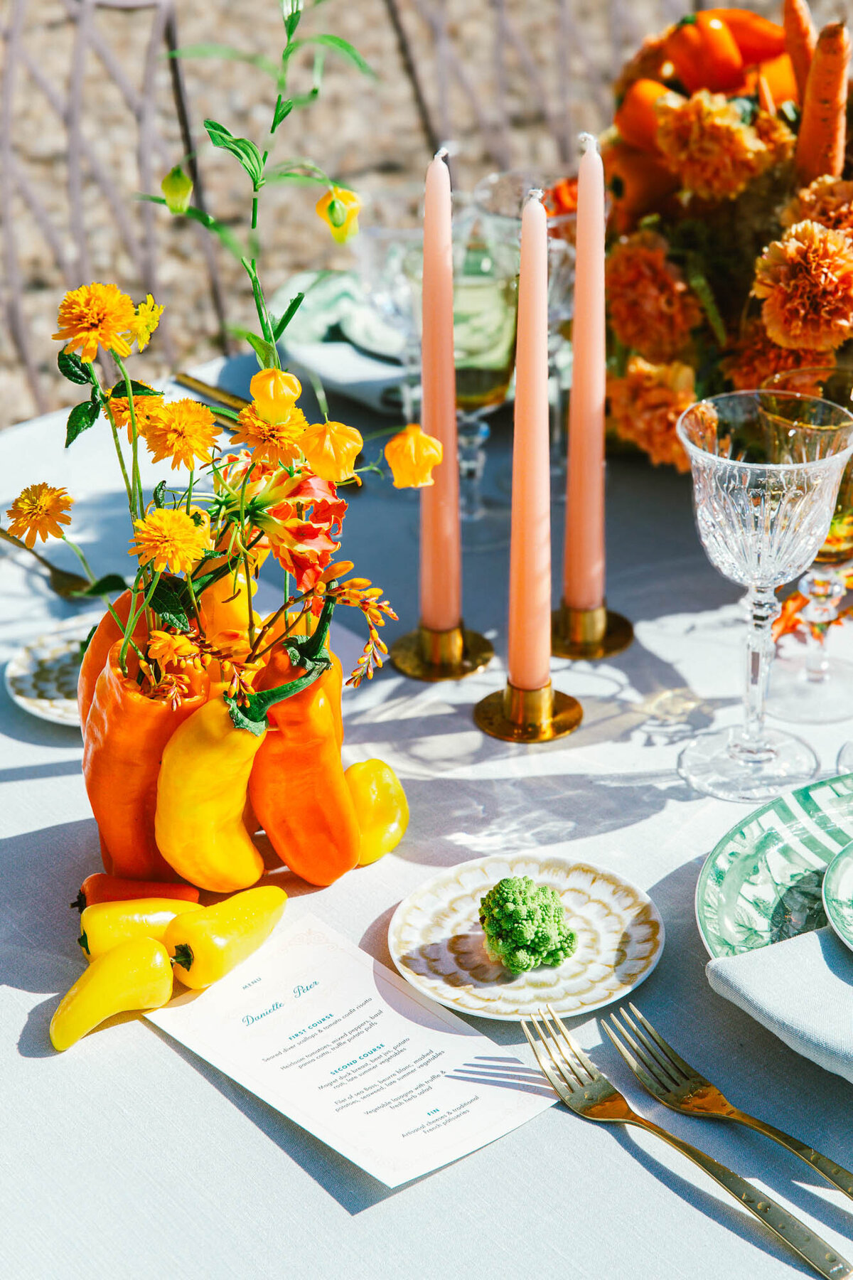 Wedding_Château _Champlâtreux_florist_trend _2025_vegetables_flowers_Capucineatelierfloral177