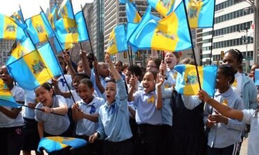 Kearny Elementary School Flag Day Spirit