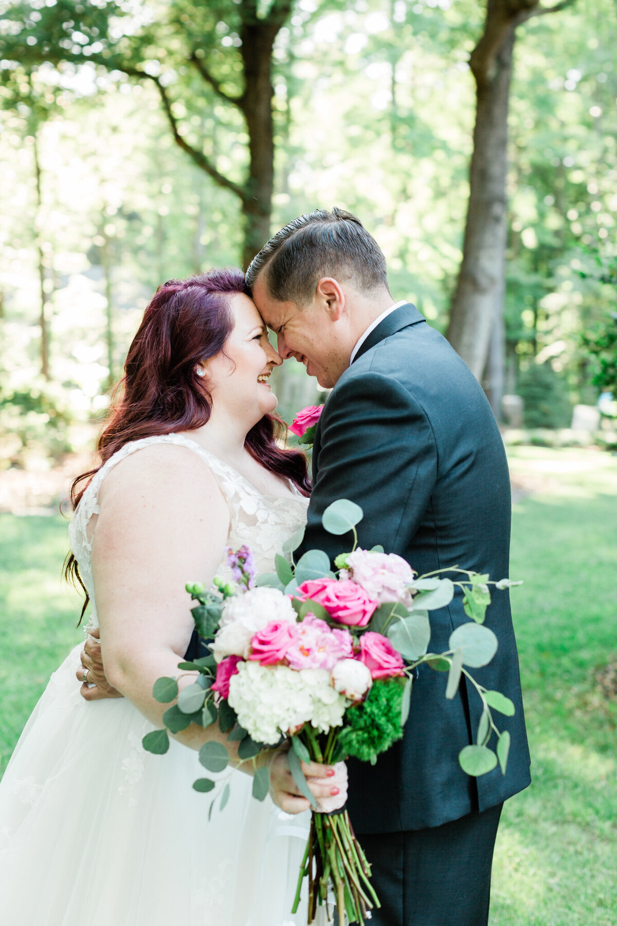 Virginia Bride and Groom backyard Virginia wedding