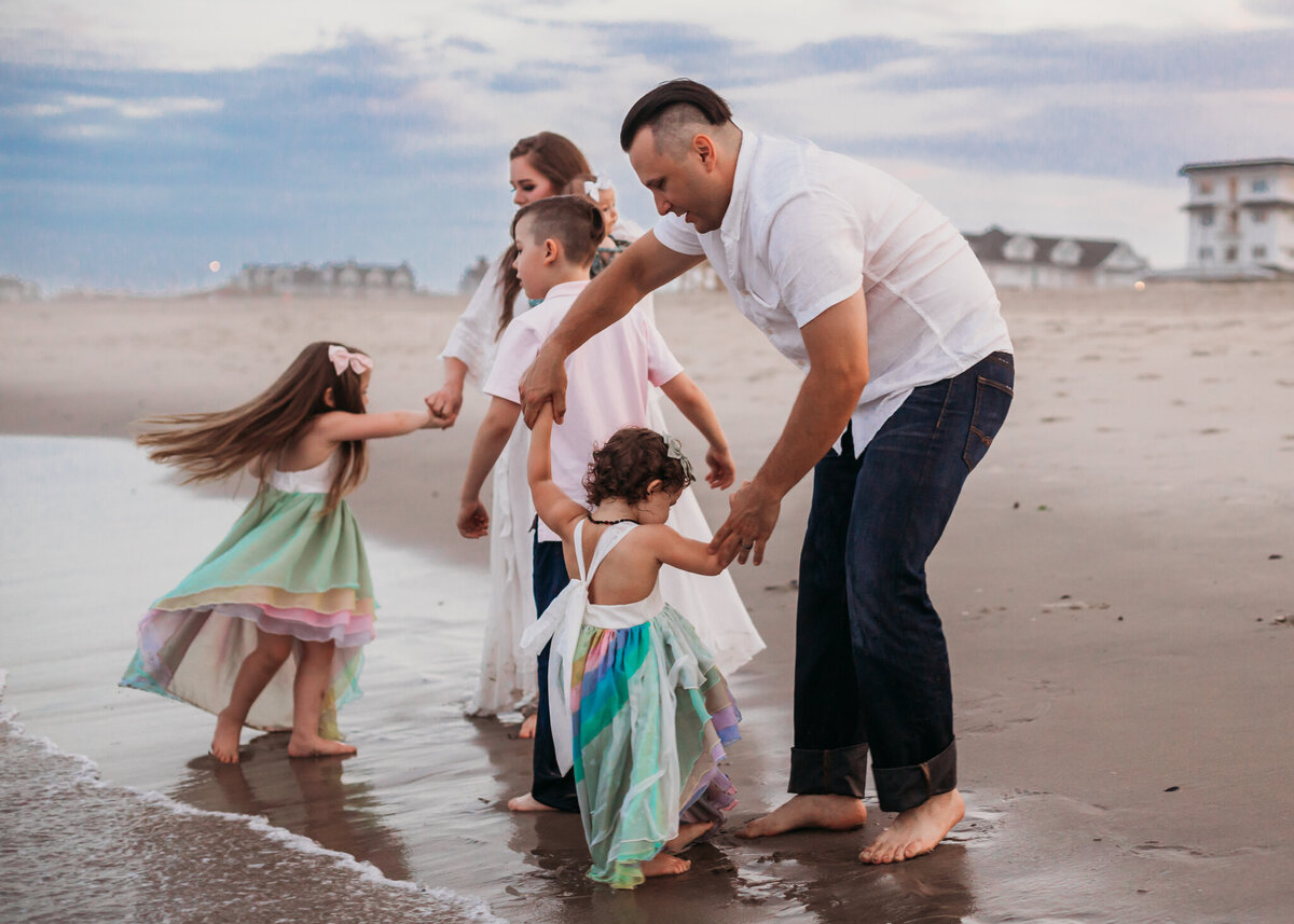 family photography session beach