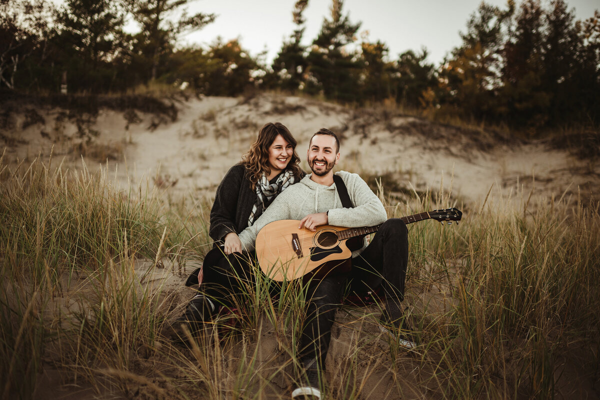beach engagement session