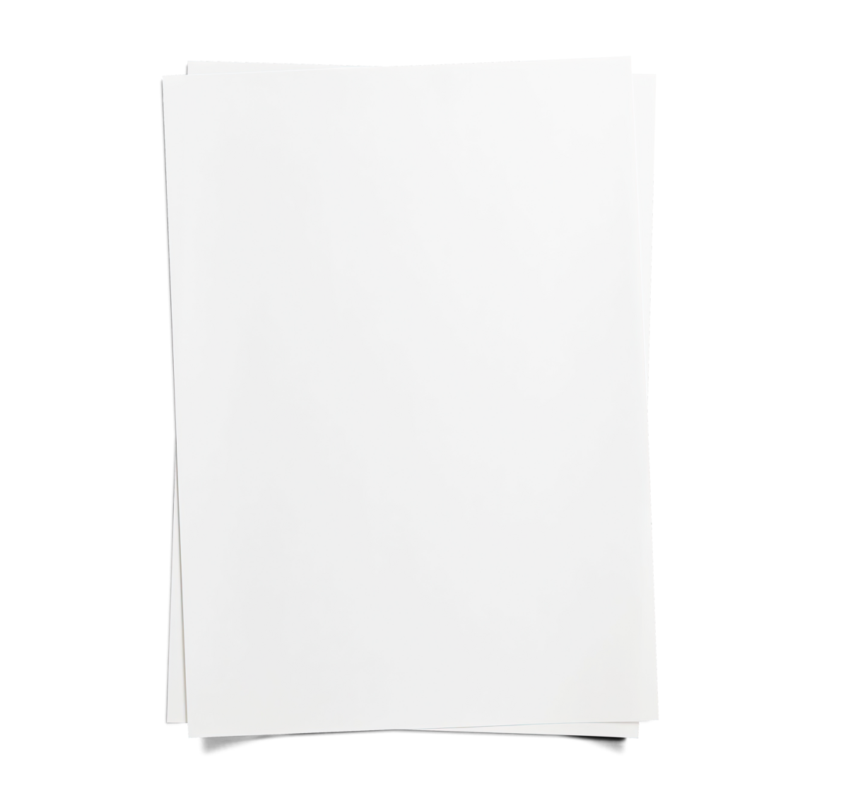 Stacked sheets of white paper