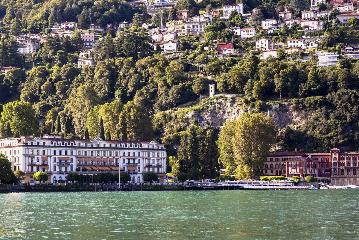 Villa d'Este view from the inside the lake