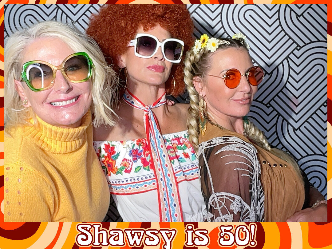 70s themed 50th birthday party photo booth capture in christchurch