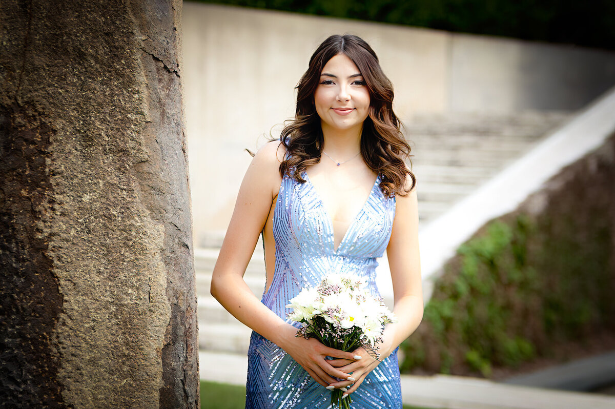 prom session in dallas museum
