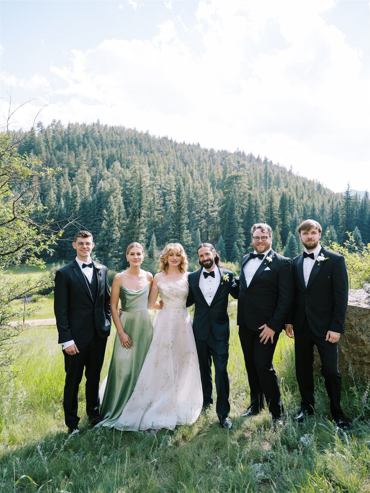 Colorado-wedding-planner-ranch-wedding-party-black-tie