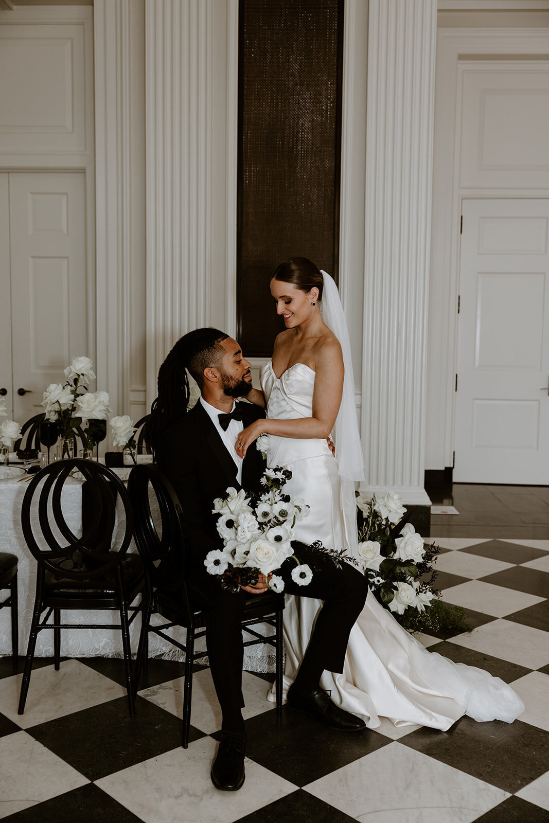 Chicago History Museum Editorial Wedding Photoshoot