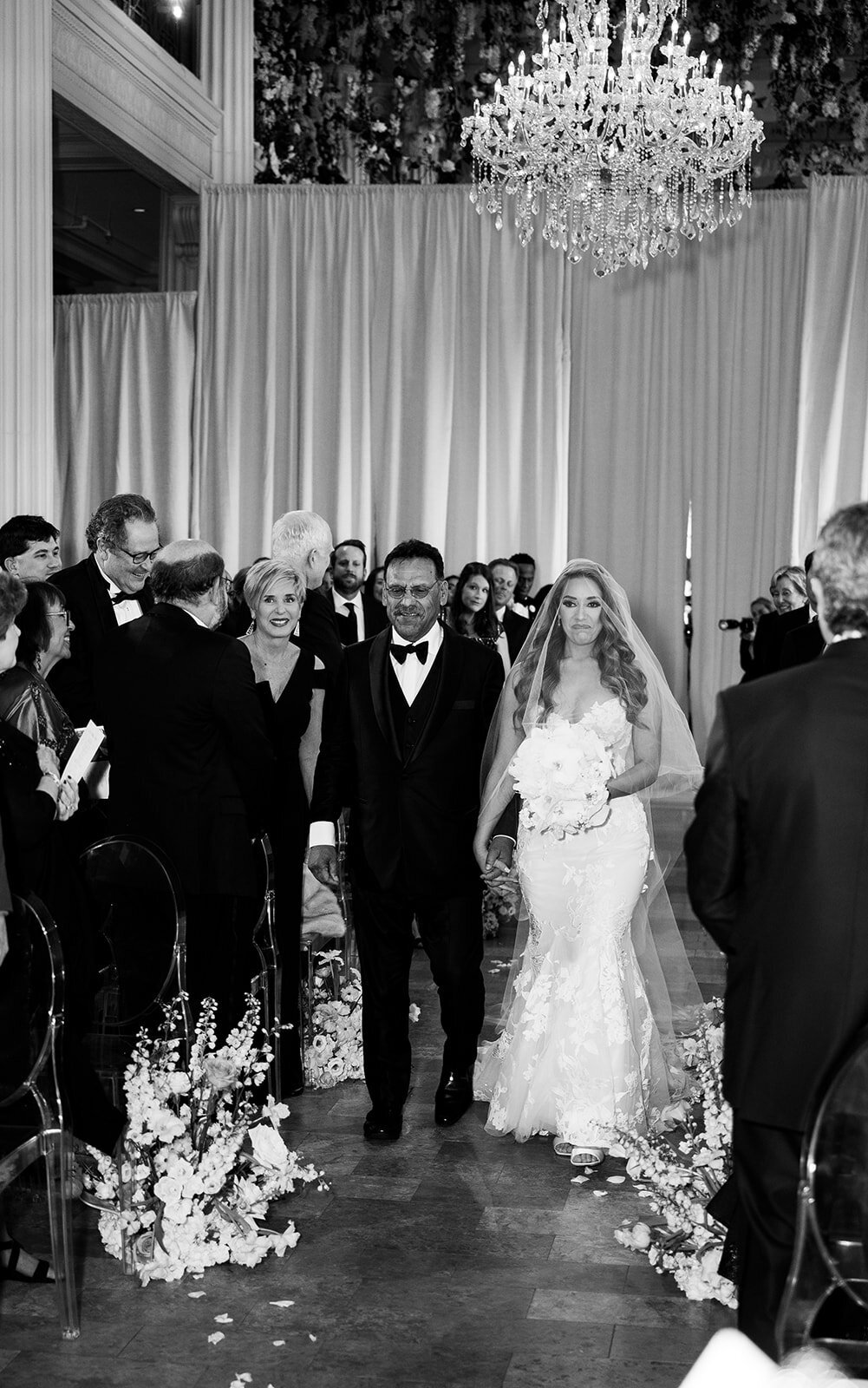 Candlelit wedding ceremony at The Corinthian Houston
