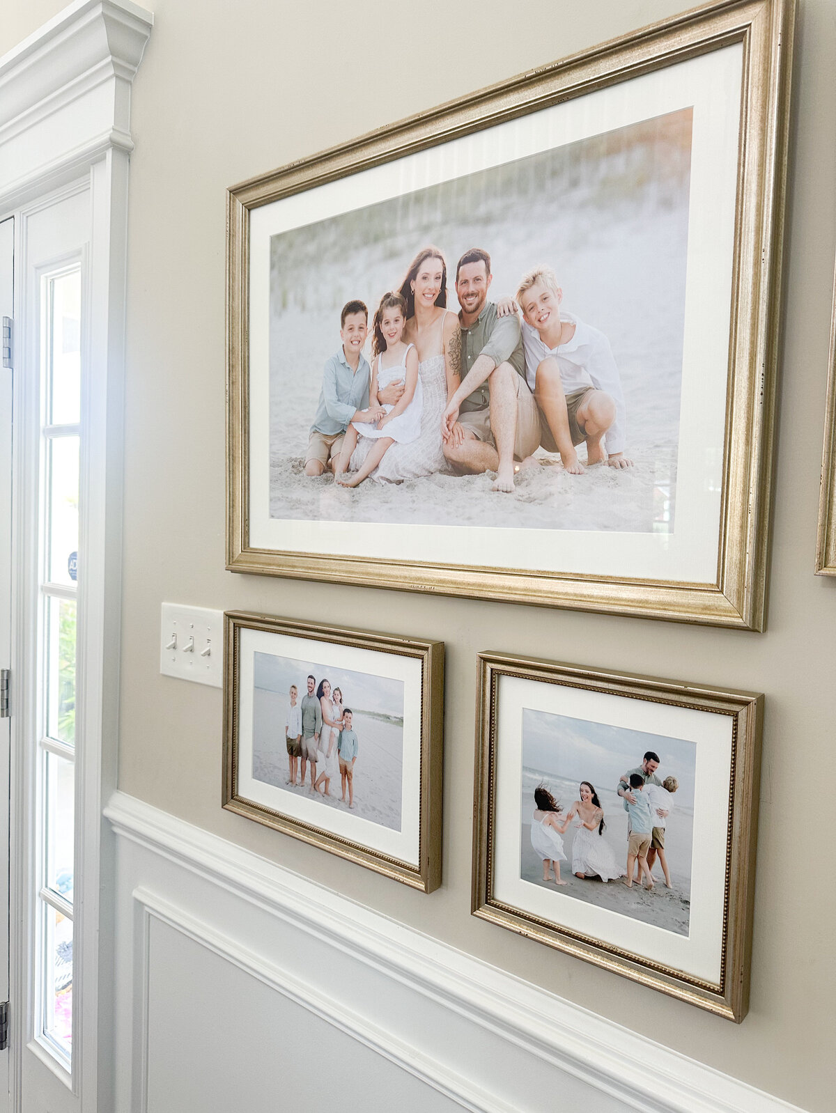 three frames on the wall by nj photographer ally kimpton