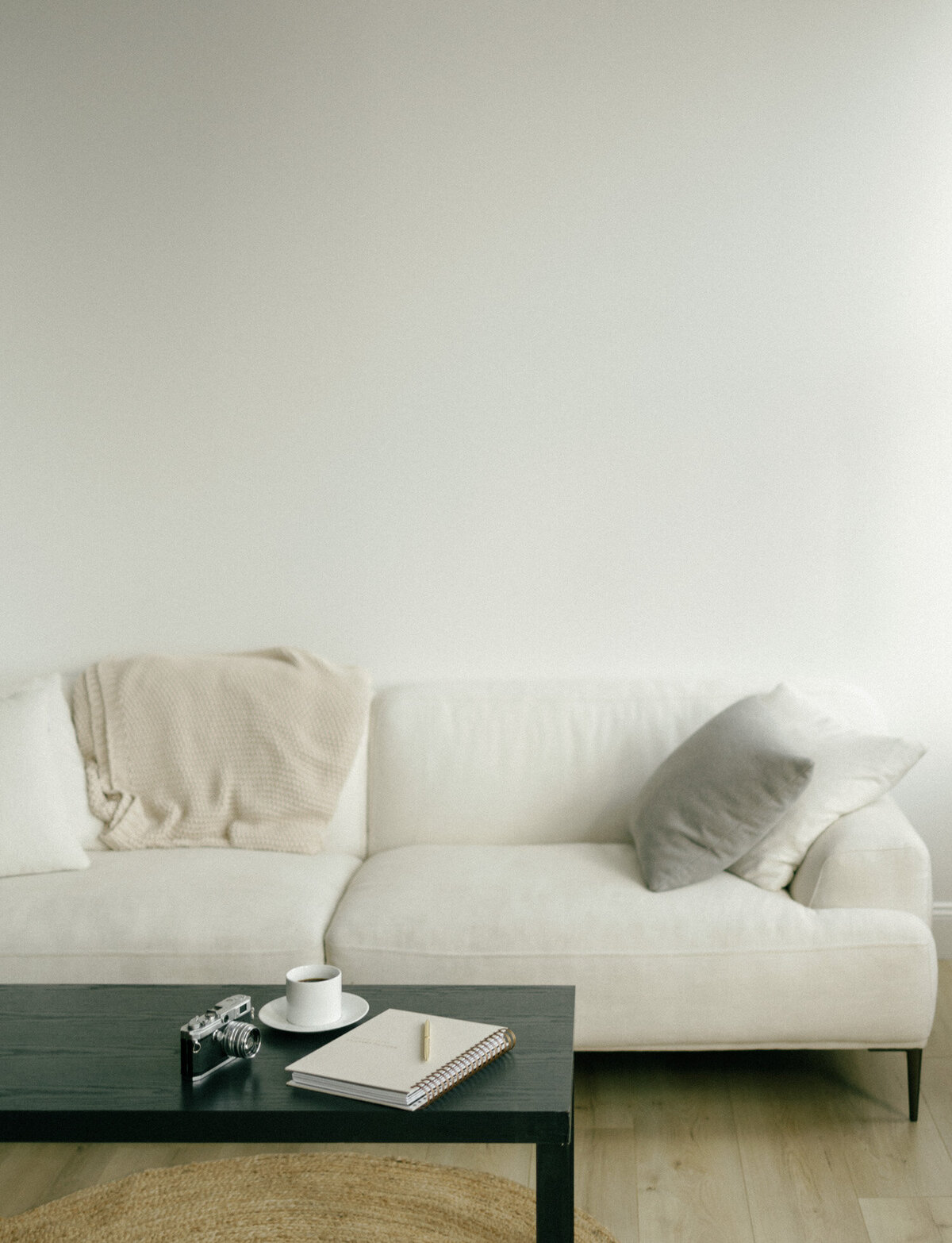 clean white studio space for branding photography, Michigan film branding photographer
