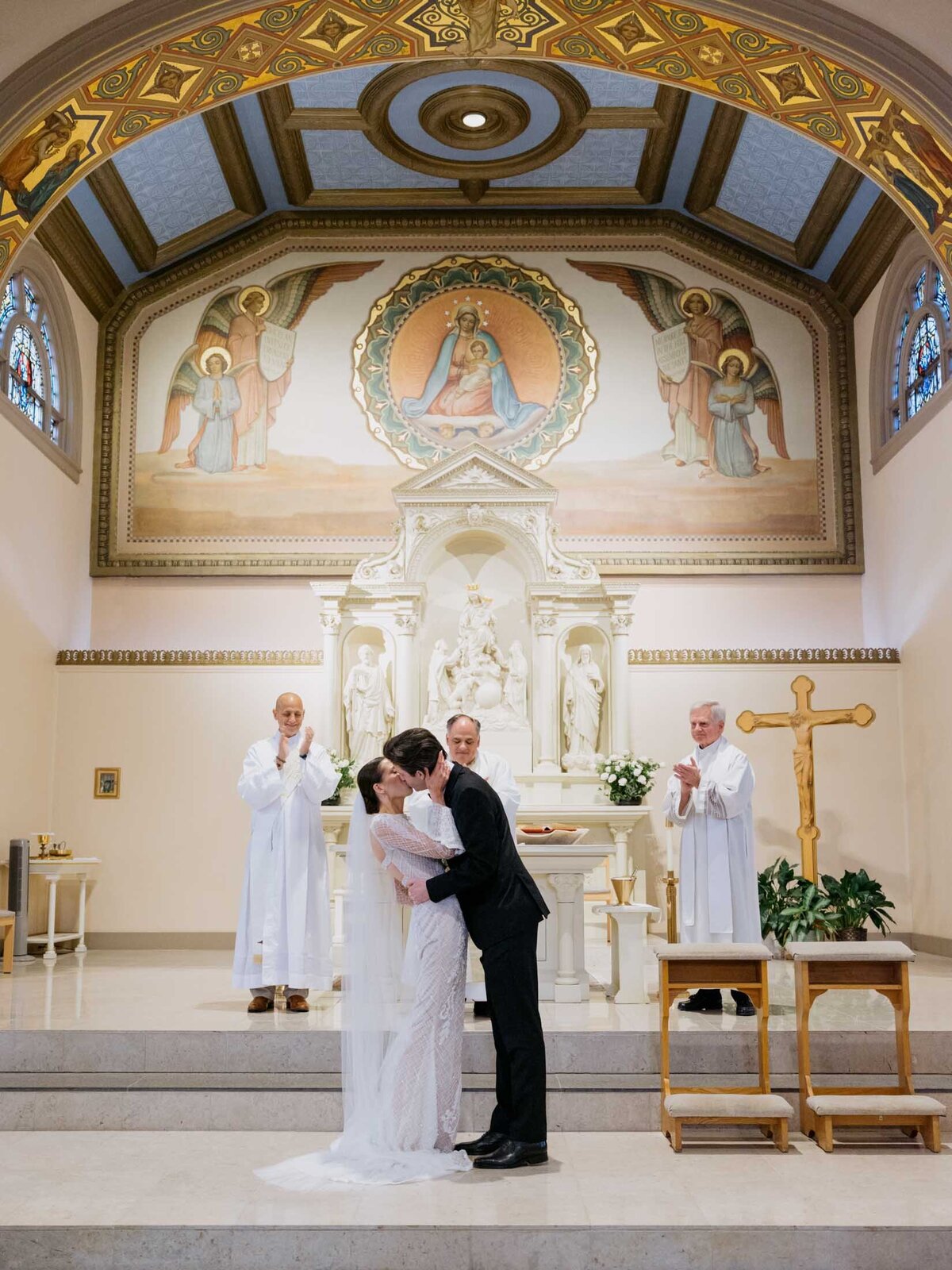 Holy Rosary church catholic wedding ceremony