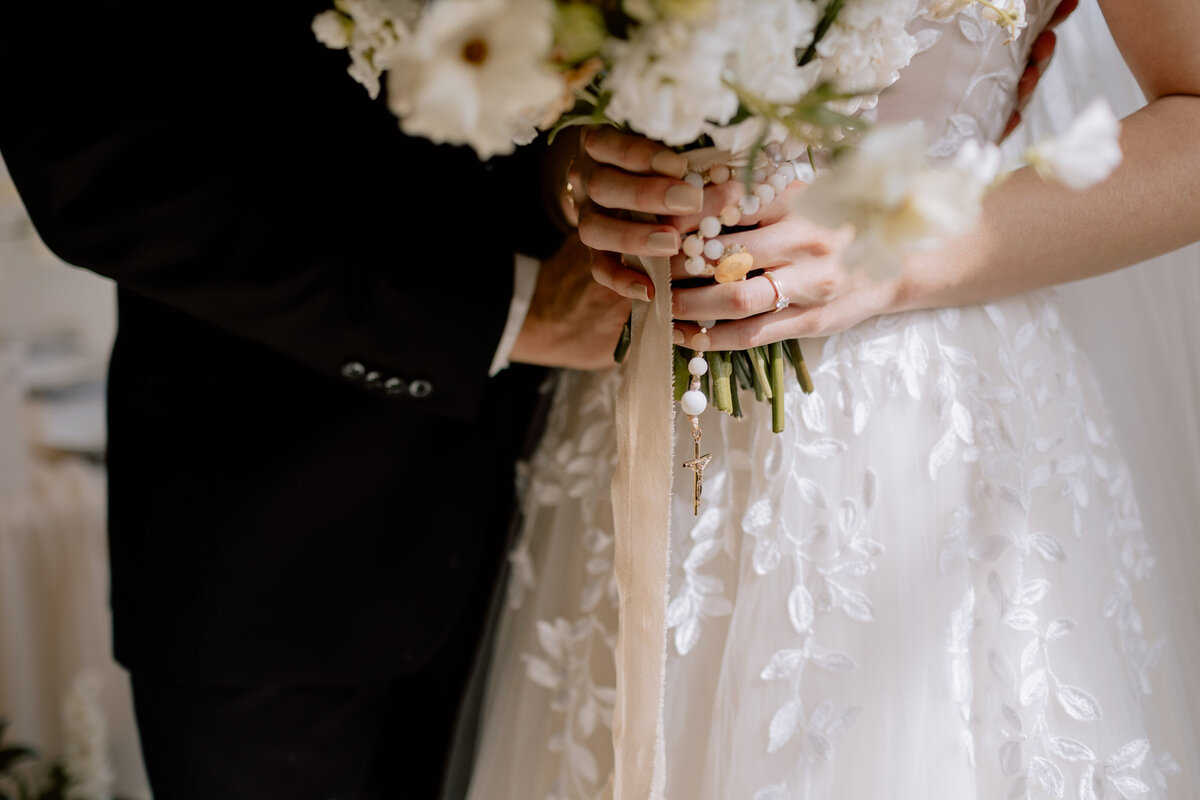 couple holding hands in arizona desert