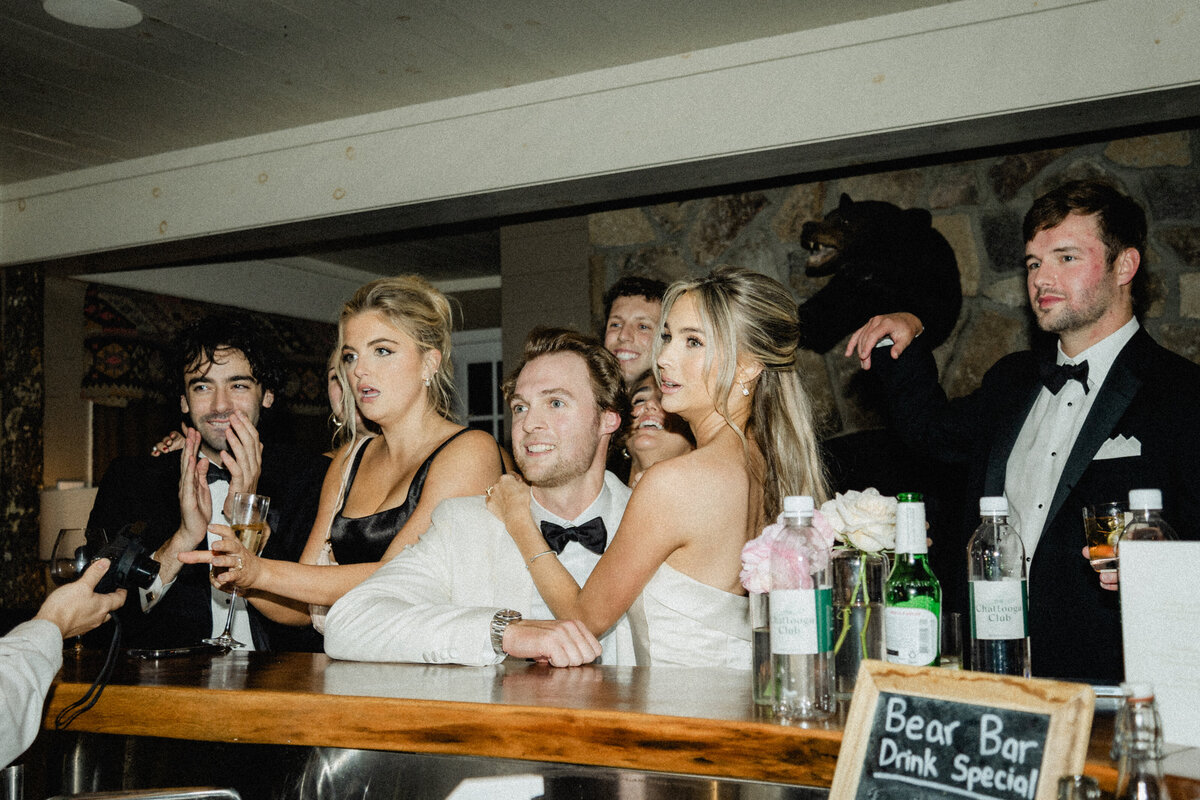 Bride and Groom at Chattooga Club Cashiers NC by Wedding Photographer Nick Francis-152