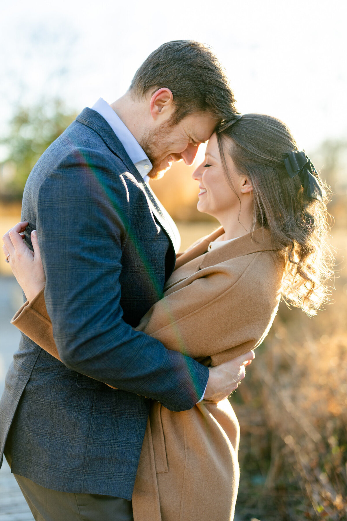 A Coffee Shop Engagement Session During Chicago Winter